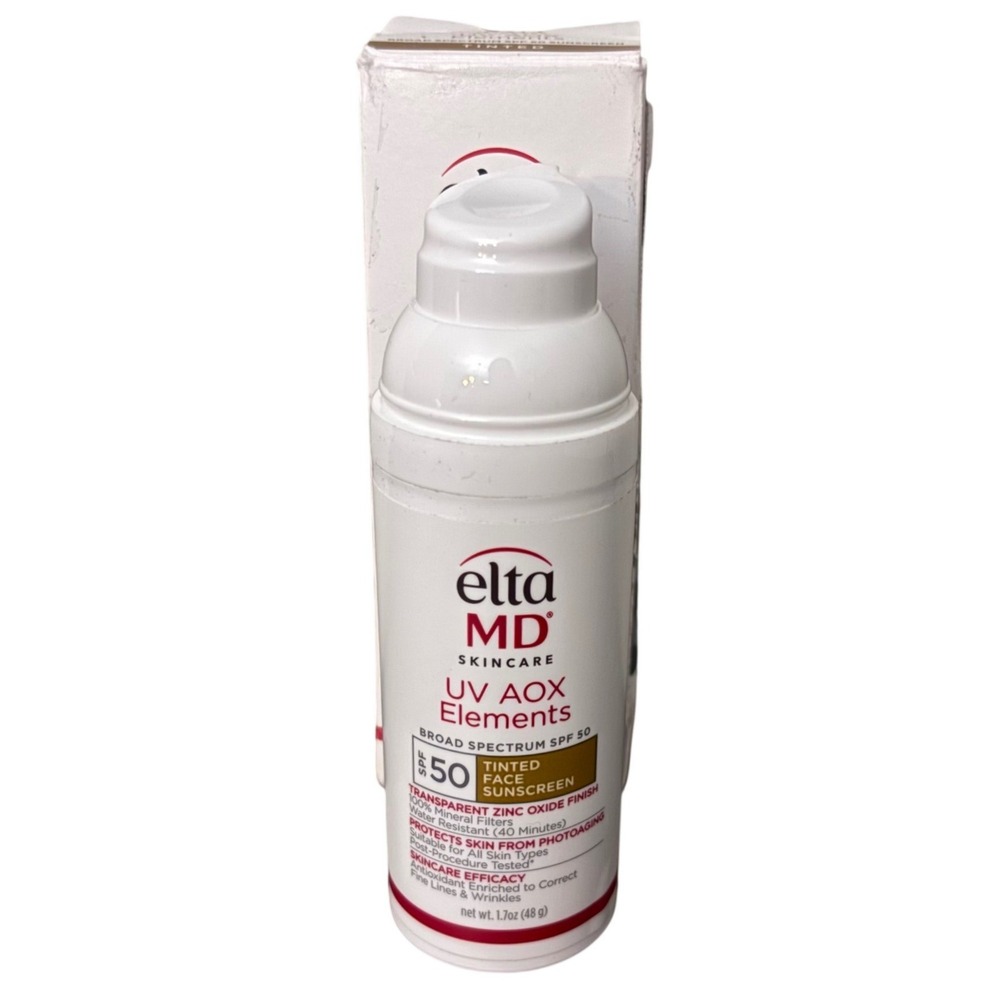 EltaMD UV AOX Elements Tinted Face Sunscreen SPF 50 Mineral 1.7oz Exp 07/2027